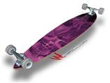 Flaming Fire Skull Hot Pink Fuchsia - Decal Style Vinyl Wrap Skin fits Longboard Skateboards up to 10"x42" (LONGBOARD NOT INCLUDED)