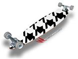 Houndstooth Black and White - Decal Style Vinyl Wrap Skin fits Longboard Skateboards up to 10"x42" (LONGBOARD NOT INCLUDED)