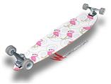 Flamingos on White - Decal Style Vinyl Wrap Skin fits Longboard Skateboards up to 10"x42" (LONGBOARD NOT INCLUDED)