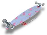 Flamingos on Blue - Decal Style Vinyl Wrap Skin fits Longboard Skateboards up to 10"x42" (LONGBOARD NOT INCLUDED)