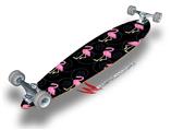 Flamingos on Black - Decal Style Vinyl Wrap Skin fits Longboard Skateboards up to 10"x42" (LONGBOARD NOT INCLUDED)