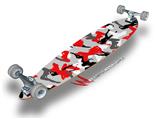Sexy Girl Silhouette Camo Red - Decal Style Vinyl Wrap Skin fits Longboard Skateboards up to 10"x42" (LONGBOARD NOT INCLUDED)