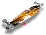 Halftone Splatter White Orange - Decal Style Vinyl Wrap Skin fits Longboard Skateboards up to 10"x42" (LONGBOARD NOT INCLUDED)