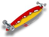Ripped Colors Red Yellow - Decal Style Vinyl Wrap Skin fits Longboard Skateboards up to 10"x42" (LONGBOARD NOT INCLUDED)