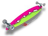 Ripped Colors Hot Pink Neon Green - Decal Style Vinyl Wrap Skin fits Longboard Skateboards up to 10"x42" (LONGBOARD NOT INCLUDED)
