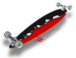 Ripped Colors Black Red - Decal Style Vinyl Wrap Skin fits Longboard Skateboards up to 10"x42" (LONGBOARD NOT INCLUDED)