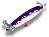 Ripped Colors Purple White - Decal Style Vinyl Wrap Skin fits Longboard Skateboards up to 10"x42" (LONGBOARD NOT INCLUDED)