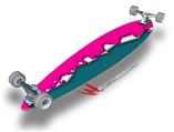 Ripped Colors Hot Pink Seafoam Green - Decal Style Vinyl Wrap Skin fits Longboard Skateboards up to 10"x42" (LONGBOARD NOT INCLUDED)