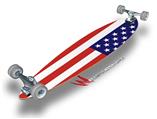 USA American Flag 01 - Decal Style Vinyl Wrap Skin fits Longboard Skateboards up to 10"x42" (LONGBOARD NOT INCLUDED)