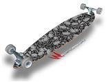 Scattered Skulls Gray - Decal Style Vinyl Wrap Skin fits Longboard Skateboards up to 10"x42" (LONGBOARD NOT INCLUDED)
