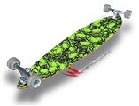 Scattered Skulls Neon Green - Decal Style Vinyl Wrap Skin fits Longboard Skateboards up to 10"x42" (LONGBOARD NOT INCLUDED)