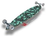 Scattered Skulls Seafoam Green - Decal Style Vinyl Wrap Skin fits Longboard Skateboards up to 10"x42" (LONGBOARD NOT INCLUDED)