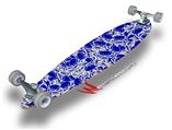 Scattered Skulls Royal Blue - Decal Style Vinyl Wrap Skin fits Longboard Skateboards up to 10"x42" (LONGBOARD NOT INCLUDED)