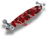 HEX Mesh Camo 01 Red Bright - Decal Style Vinyl Wrap Skin fits Longboard Skateboards up to 10"x42" (LONGBOARD NOT INCLUDED)