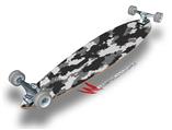 WraptorCamo Digital Camo Gray - Decal Style Vinyl Wrap Skin fits Longboard Skateboards up to 10"x42" (LONGBOARD NOT INCLUDED)