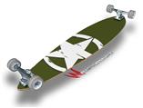 Distressed Army Star - Decal Style Vinyl Wrap Skin fits Longboard Skateboards up to 10"x42" (LONGBOARD NOT INCLUDED)