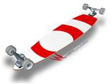 Bullseye Red and White - Decal Style Vinyl Wrap Skin fits Longboard Skateboards up to 10"x42" (LONGBOARD NOT INCLUDED)