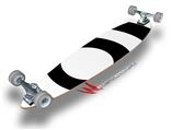 Bullseye Black and White - Decal Style Vinyl Wrap Skin fits Longboard Skateboards up to 10"x42" (LONGBOARD NOT INCLUDED)