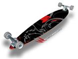 Twisted Garden Gray and Red - Decal Style Vinyl Wrap Skin fits Longboard Skateboards up to 10"x42" (LONGBOARD NOT INCLUDED)