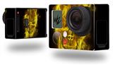 Flaming Fire Skull Yellow - Decal Style Skin fits GoPro Hero 3+ Camera (GOPRO NOT INCLUDED)