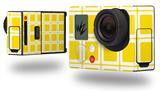 Squared Yellow - Decal Style Skin fits GoPro Hero 3+ Camera (GOPRO NOT INCLUDED)
