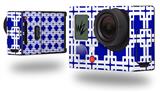 Boxed Royal Blue - Decal Style Skin fits GoPro Hero 3+ Camera (GOPRO NOT INCLUDED)