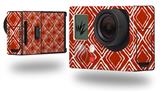 Wavey Red Dark - Decal Style Skin fits GoPro Hero 3+ Camera (GOPRO NOT INCLUDED)