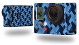 Retro Houndstooth Blue - Decal Style Skin fits GoPro Hero 3+ Camera (GOPRO NOT INCLUDED)
