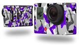 Sexy Girl Silhouette Camo Purple - Decal Style Skin fits GoPro Hero 3+ Camera (GOPRO NOT INCLUDED)