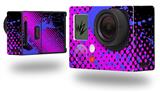 Halftone Splatter Blue Hot Pink - Decal Style Skin fits GoPro Hero 3+ Camera (GOPRO NOT INCLUDED)