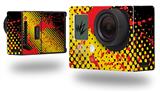 Halftone Splatter Yellow Red - Decal Style Skin fits GoPro Hero 3+ Camera (GOPRO NOT INCLUDED)