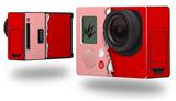 Ripped Colors Pink Red - Decal Style Skin fits GoPro Hero 3+ Camera (GOPRO NOT INCLUDED)