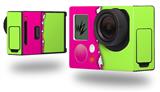 Ripped Colors Hot Pink Neon Green - Decal Style Skin fits GoPro Hero 3+ Camera (GOPRO NOT INCLUDED)