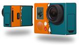 Ripped Colors Orange Seafoam Green - Decal Style Skin fits GoPro Hero 3+ Camera (GOPRO NOT INCLUDED)