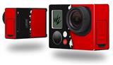 Ripped Colors Black Red - Decal Style Skin fits GoPro Hero 3+ Camera (GOPRO NOT INCLUDED)
