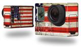 Painted Faded and Cracked USA American Flag - Decal Style Skin fits GoPro Hero 3+ Camera (GOPRO NOT INCLUDED)