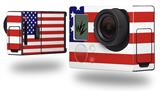 USA American Flag 01 - Decal Style Skin fits GoPro Hero 3+ Camera (GOPRO NOT INCLUDED)