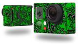 Scattered Skulls Green - Decal Style Skin fits GoPro Hero 3+ Camera (GOPRO NOT INCLUDED)