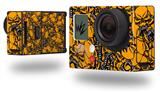 Scattered Skulls Orange - Decal Style Skin fits GoPro Hero 3+ Camera (GOPRO NOT INCLUDED)