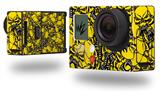 Scattered Skulls Yellow - Decal Style Skin fits GoPro Hero 3+ Camera (GOPRO NOT INCLUDED)