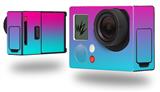 Smooth Fades Neon Teal Hot Pink - Decal Style Skin fits GoPro Hero 3+ Camera (GOPRO NOT INCLUDED)
