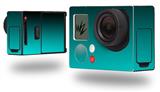 Smooth Fades Neon Teal Black - Decal Style Skin fits GoPro Hero 3+ Camera (GOPRO NOT INCLUDED)