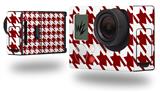 Houndstooth Red Dark - Decal Style Skin fits GoPro Hero 3+ Camera (GOPRO NOT INCLUDED)