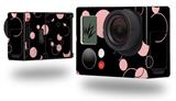 Lots of Dots Pink on Black - Decal Style Skin fits GoPro Hero 3+ Camera (GOPRO NOT INCLUDED)