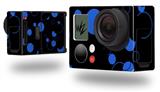 Lots of Dots Blue on Black - Decal Style Skin fits GoPro Hero 3+ Camera (GOPRO NOT INCLUDED)