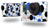 Lots of Dots Blue on White - Decal Style Skin fits GoPro Hero 3+ Camera (GOPRO NOT INCLUDED)