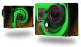 Alecias Swirl 01 Green - Decal Style Skin fits GoPro Hero 3+ Camera (GOPRO NOT INCLUDED)