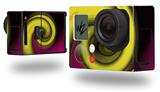 Alecias Swirl 01 Yellow - Decal Style Skin fits GoPro Hero 3+ Camera (GOPRO NOT INCLUDED)