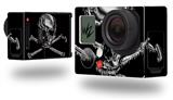 Chrome Skull on Black - Decal Style Skin fits GoPro Hero 3+ Camera (GOPRO NOT INCLUDED)