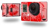 Big Kiss Lips Red on Pink - Decal Style Skin fits GoPro Hero 3+ Camera (GOPRO NOT INCLUDED)